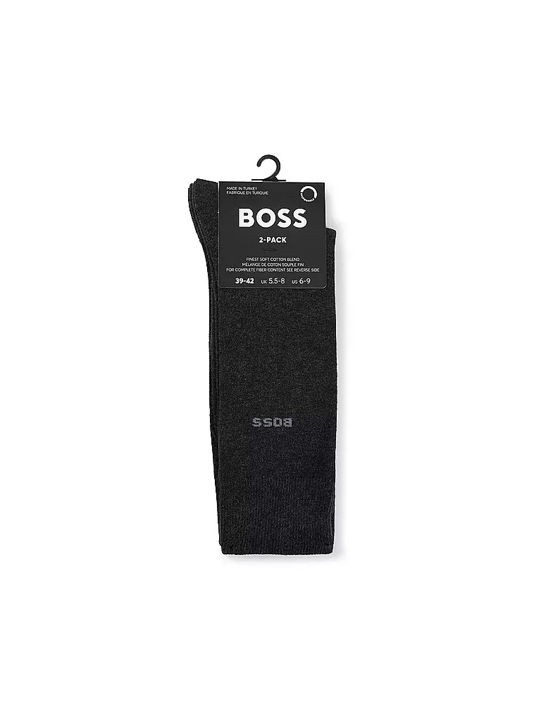 BOSS | Calcetines paquete de 2 carbón | Gris