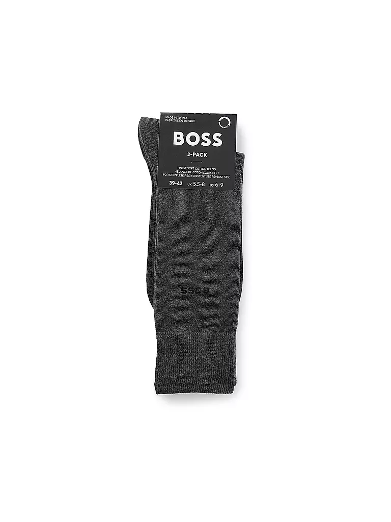 BOSS | Calcetines paquete de 2 gris medio | Gris