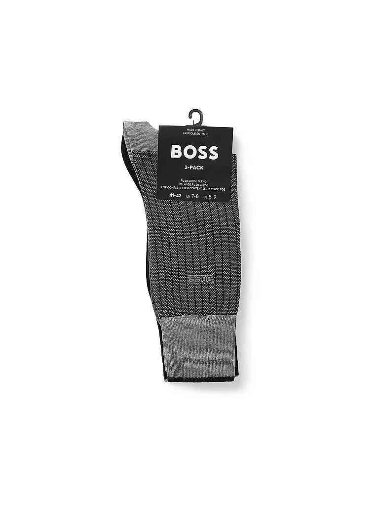 BOSS | Calcetines paquete de 2 negro | Negro