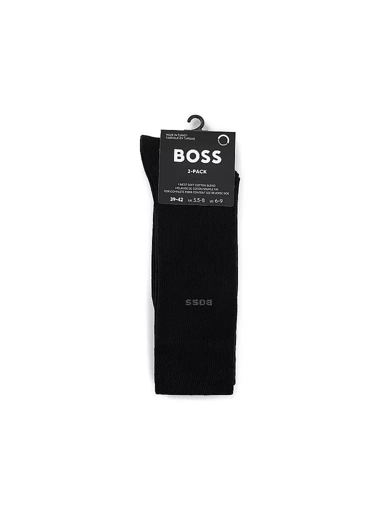 BOSS | Calcetines paquete de 2 negro | 
