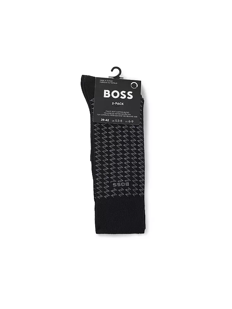BOSS | Calcetines paquete de 2 negro | Negro