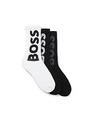 BOSS | Calcetines paquete de 3 open miscellaneous | Negro