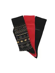 BOSS | Calcetines paquete de 3 open miscellaneous | Negro