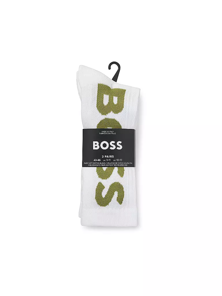 BOSS | Calcetines paquete de 3 open miscellaneous | Blanco