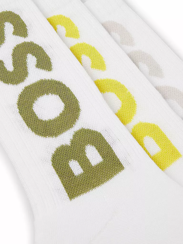 BOSS | Calcetines paquete de 3 open miscellaneous | Blanco