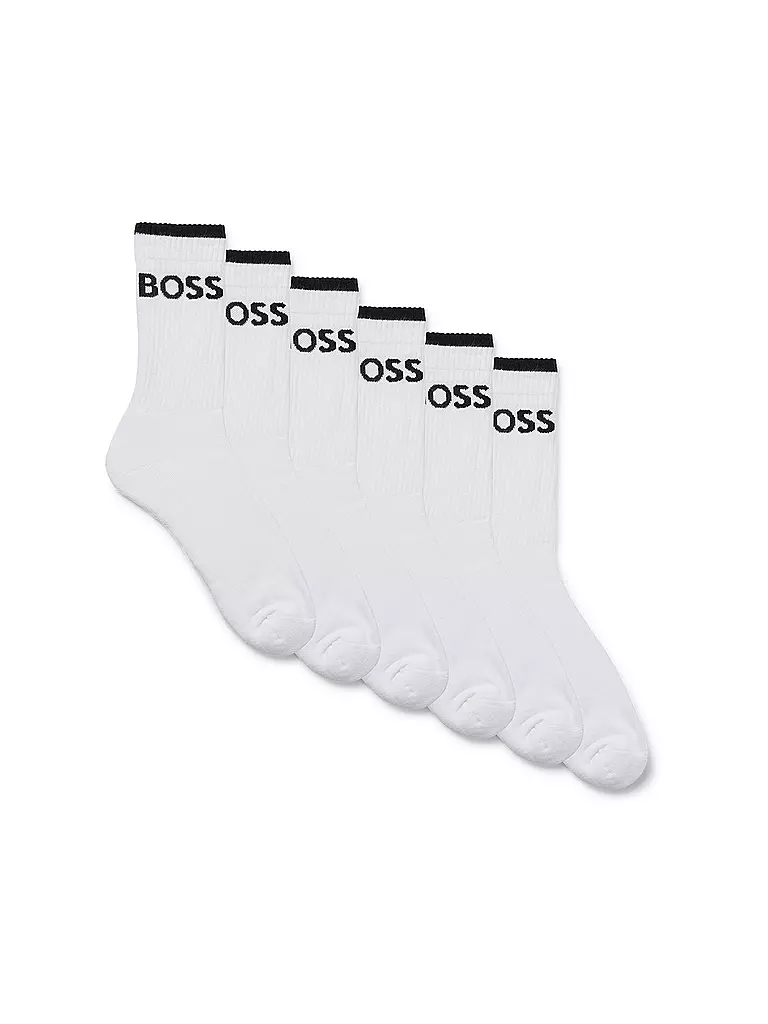 BOSS | Calcetines Pkg de 6 blanco | Blanco