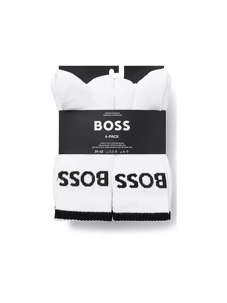 BOSS | Calcetines Pkg de 6 blanco | 