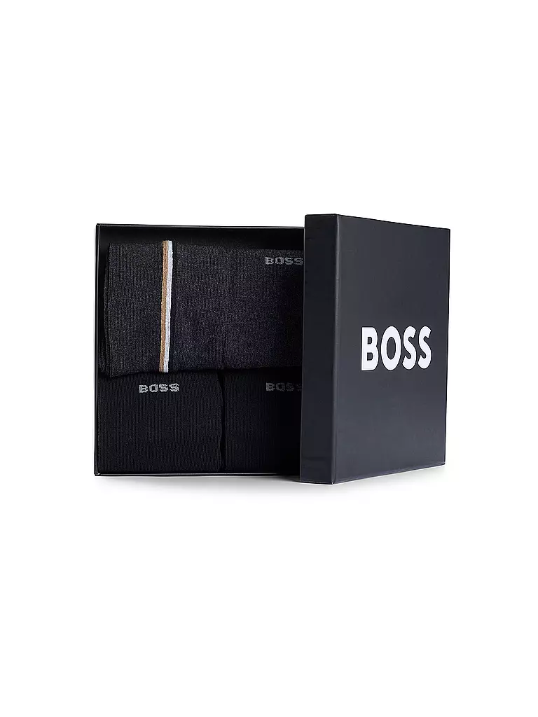 BOSS | Calcetines Pkg. de 4 negro | Negro