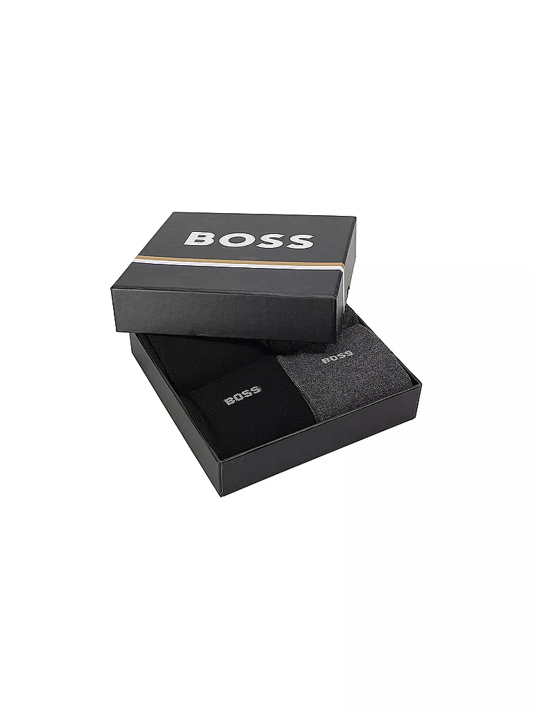BOSS | Calcetines Pkg. de 4 negro | Negro