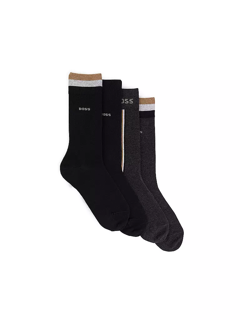 BOSS | Calcetines Pkg. de 4 negro |