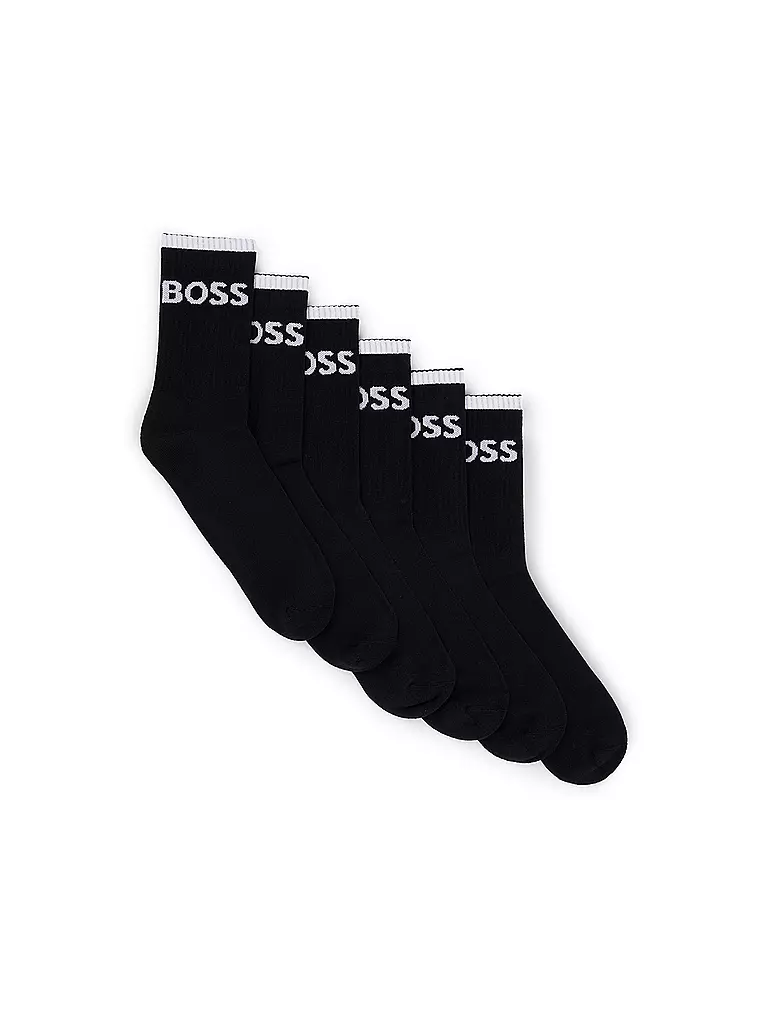 BOSS | Calcetines Pkg. de 6 negro | Negro