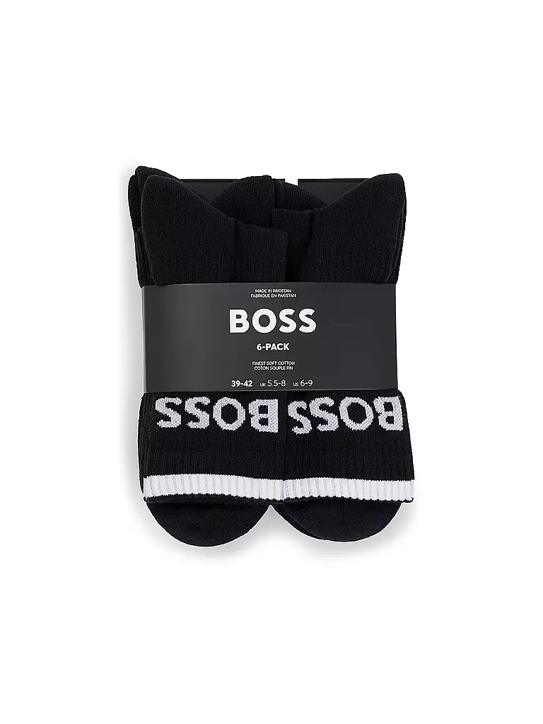 BOSS | Calcetines Pkg. de 6 negro |