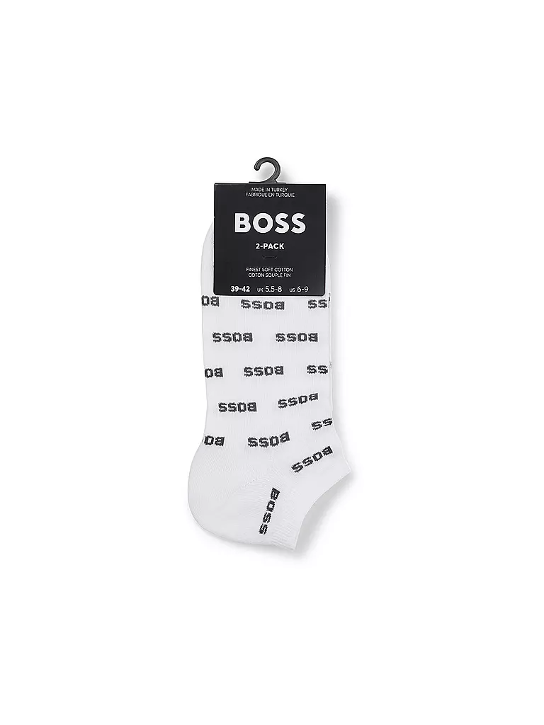BOSS | Calcetines sneaker paquete de 2 blanco | 