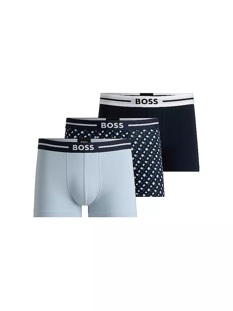 BOSS | Calzoncillos paquete de 3 open miscellaneous | Azul claro