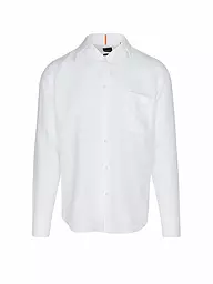 BOSS | Camisa de lino Regular Fit RELEGANT | Blanco
