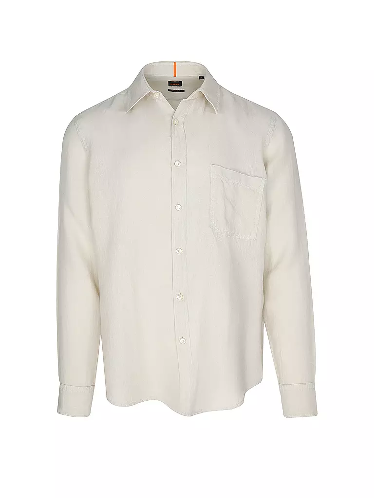BOSS | Camisa de lino Regular Fit RELEGANT | Beige