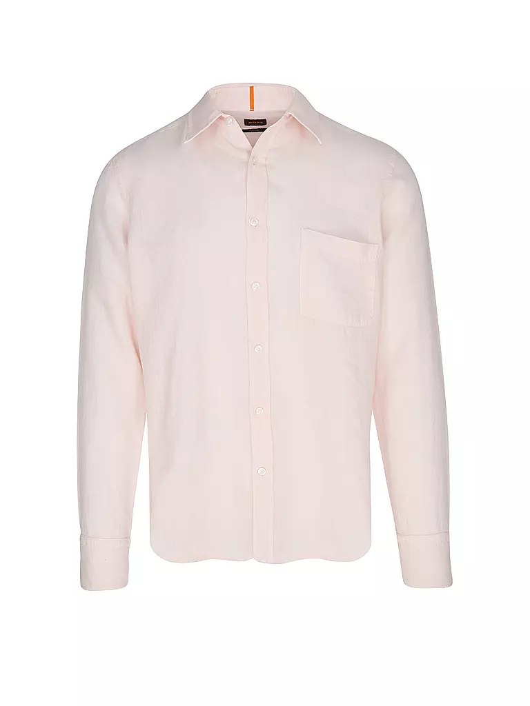 BOSS | Camisa de lino Regular Fit RELEGANT | Rosa
