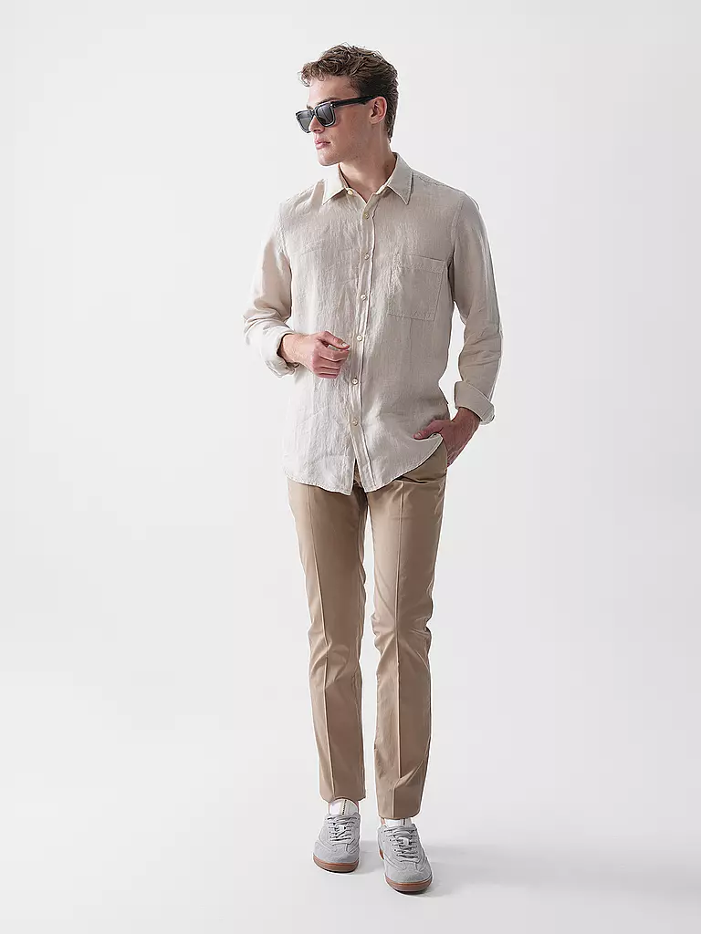 BOSS | Camisa de lino Regular Fit RELEGANT | Beige