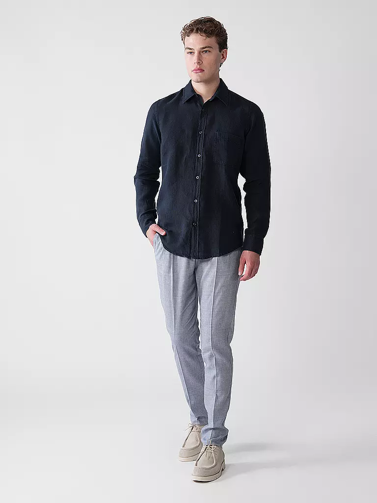 BOSS | Camisa de lino Regular Fit RELEGANT | Azul
