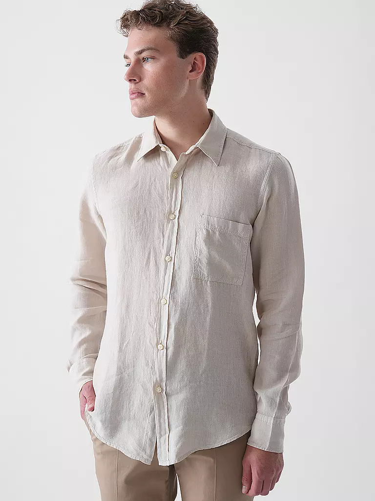 BOSS | Camisa de lino Regular Fit RELEGANT | Beige