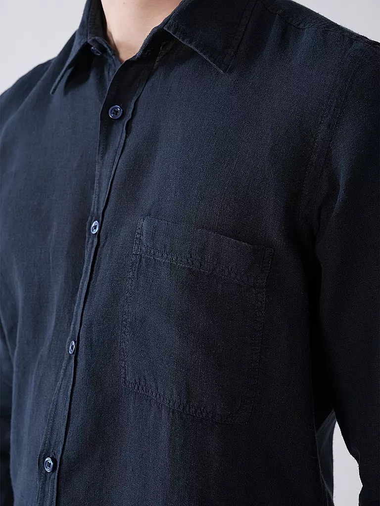 BOSS | Camisa de lino Regular Fit RELEGANT | Azul