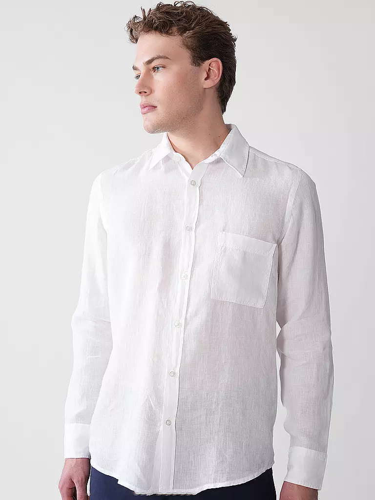 BOSS | Camisa de lino Regular Fit RELEGANT | Blanco