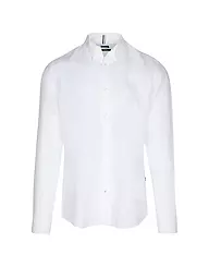 BOSS | Leinenhemd Slim Fit H-ROAN | Blanco