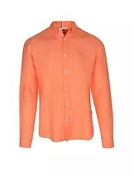 BOSS | Leinenhemd Slim Fit H-ROAN | Naranja