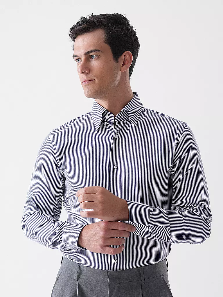 BOSS | Camisa Regular Fit L-HAYS | Azul oscuro
