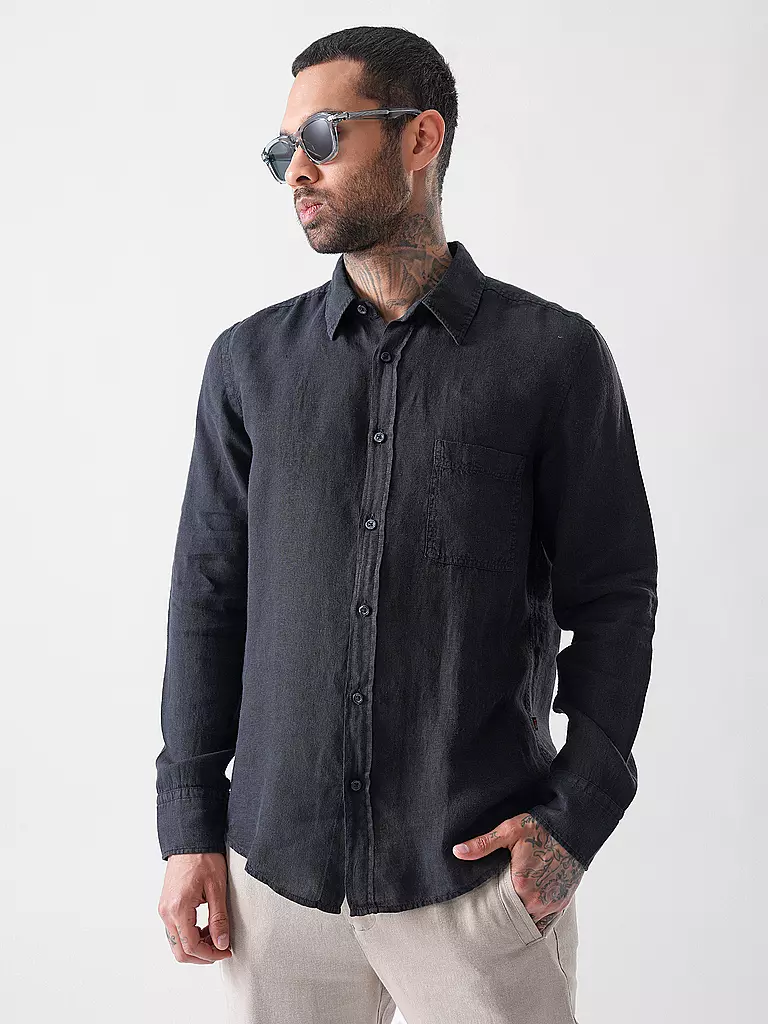 BOSS | Camisa Regular Fit RELEGANT | Negro