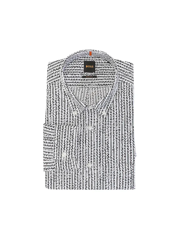 BOSS | Camisa RICKERT_M
Marca: BOSS
Color: blanco
Categorías: Moda, Hombre

Largo de manga: Manga larga
Material: Algodón, Poliéster / Poliamida
Forma del cuello: Cuello Kent
Estampado: Estampado
Corte (Prenda superior): Regular
Estilo: Casual | Blanco