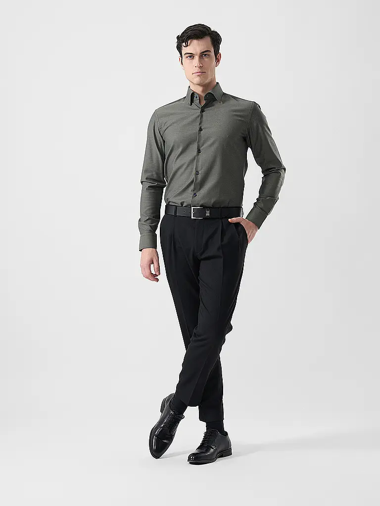 BOSS | Camisa Slim Fit H-HANK | Verde