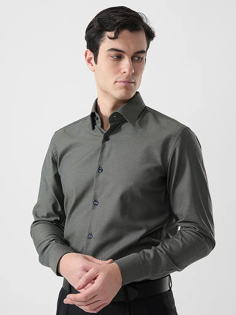 BOSS | Camisa Slim Fit H-HANK | Verde