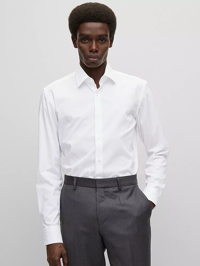 BOSS | Camisa Slim Fit Hank | Blanco