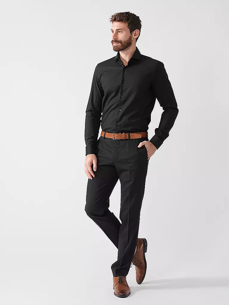 BOSS | Camisa Slim Fit HANK | Negro