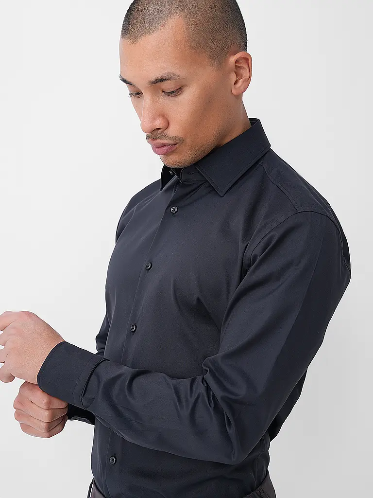BOSS | Camisa Slim Fit HANK | Negro