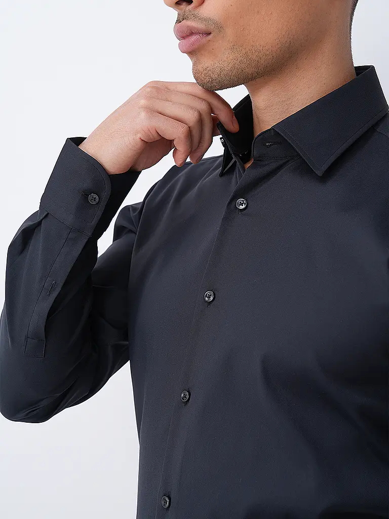 BOSS | Camisa Slim Fit HANK | Negro