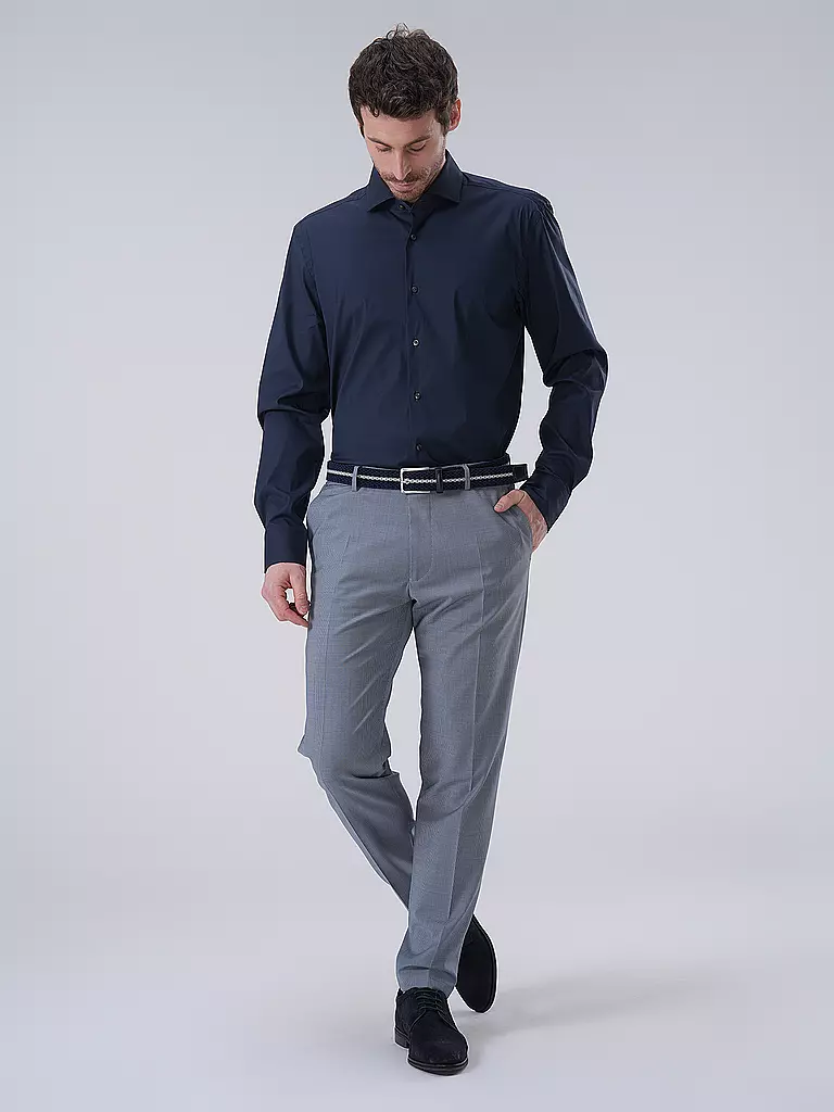 BOSS | Camisa Slim Fit P-HANK | Azul oscuro