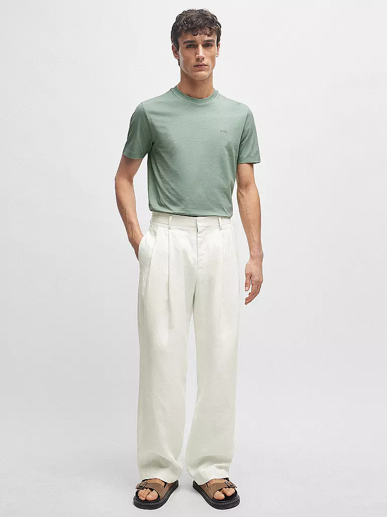 BOSS | Camiseta de corte regular THOMPSON 01 | Verde claro