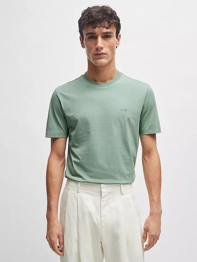 BOSS | Camiseta de corte regular THOMPSON 01 | Verde claro