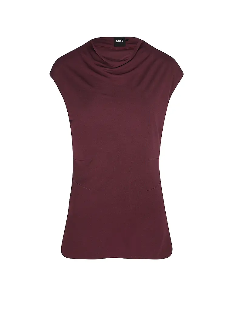 BOSS | Camiseta de cuello alto ELAMMA | Rojo oscuro