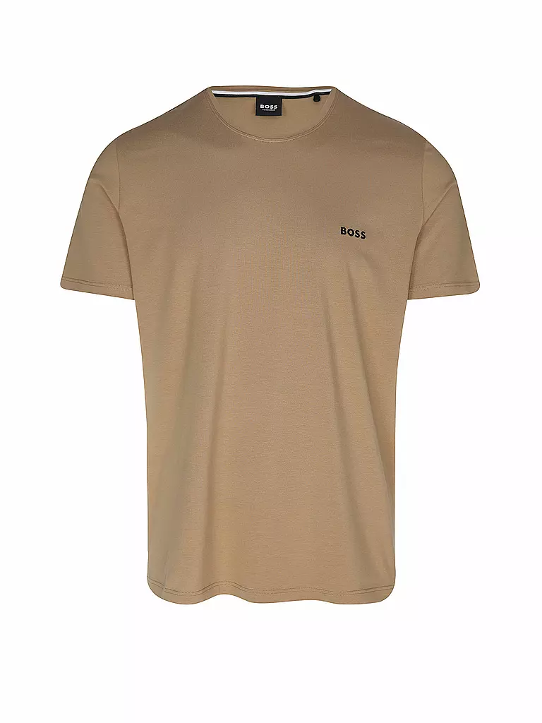 BOSS | Camiseta de estar en casa | Marrón claro
