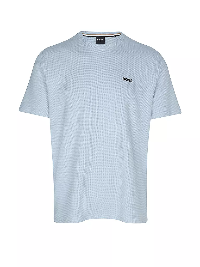 BOSS | Camiseta de estar en casa | Azul claro