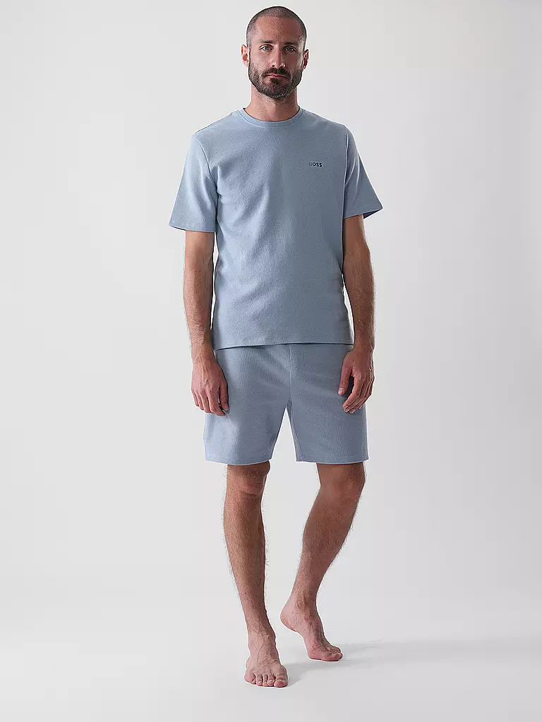 BOSS | Camiseta de estar en casa | Azul claro