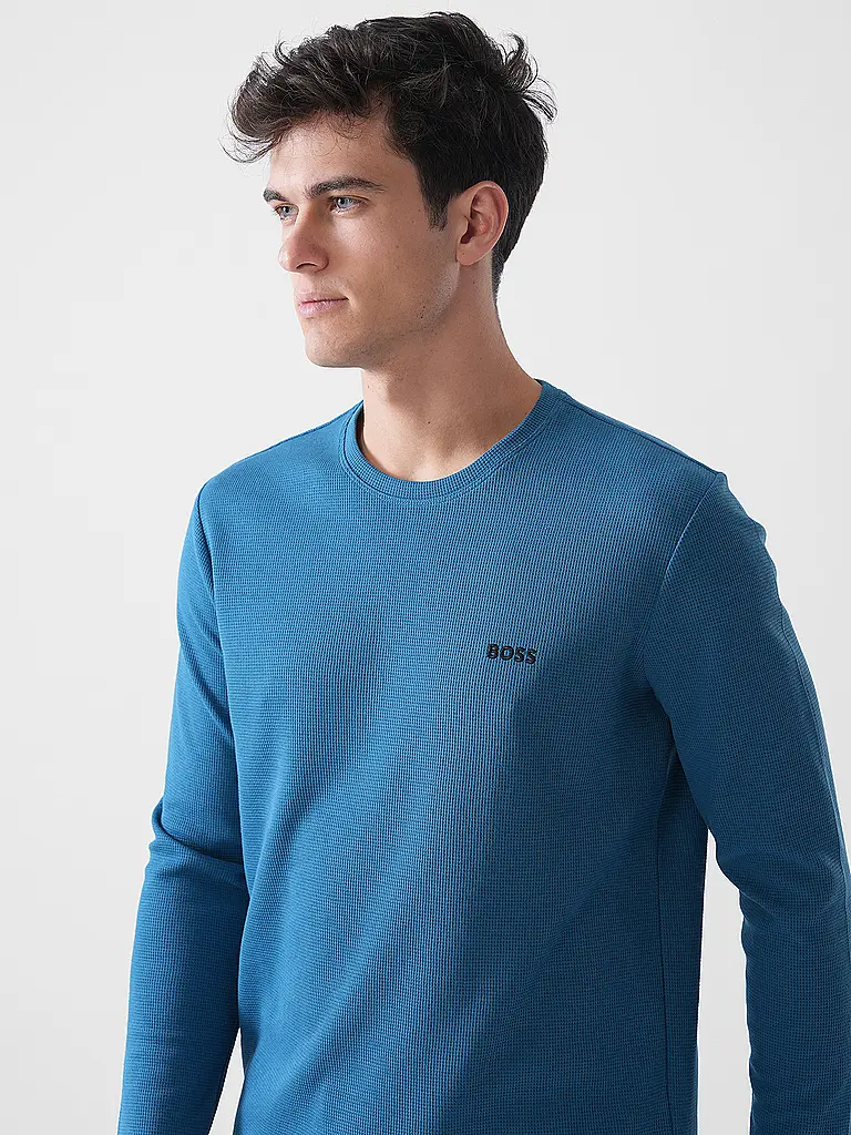 BOSS | Camiseta de estar en casa | Azul