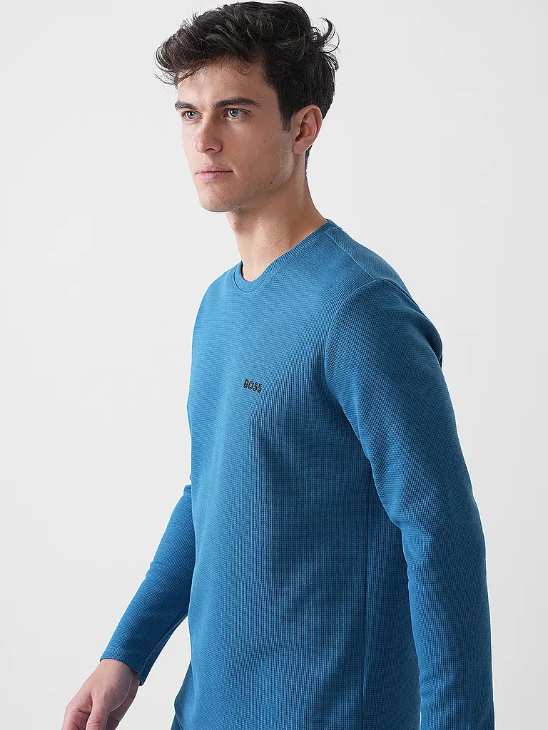 BOSS | Camiseta de estar en casa | Azul