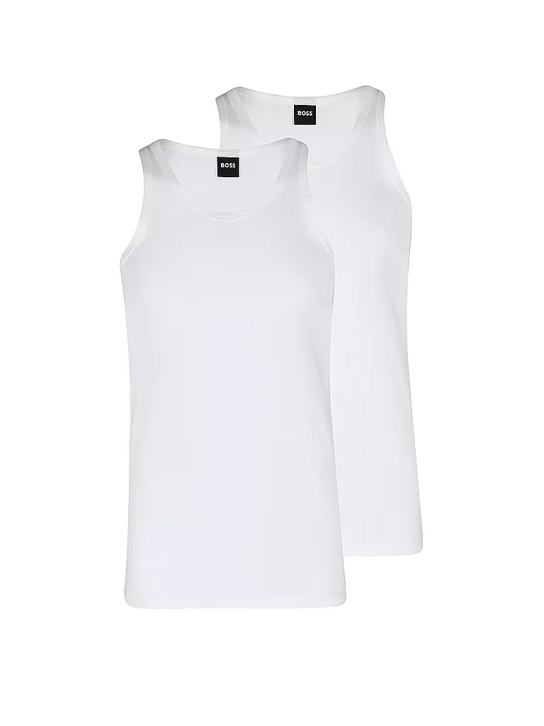 BOSS | Camiseta interior, paquete de 2, blanco | Blanco