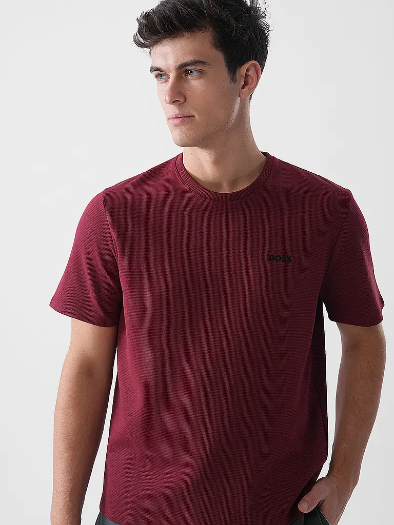 BOSS | Camiseta Loungewear | Rojo oscuro