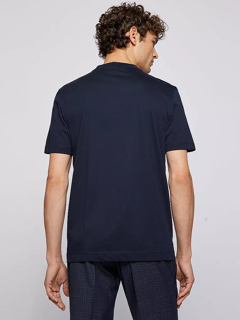 BOSS | Camiseta Regular Fit THOMPSON | Azul oscuro