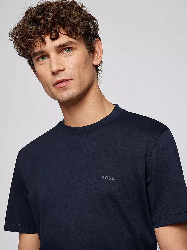 BOSS | Camiseta Regular Fit THOMPSON | Azul oscuro